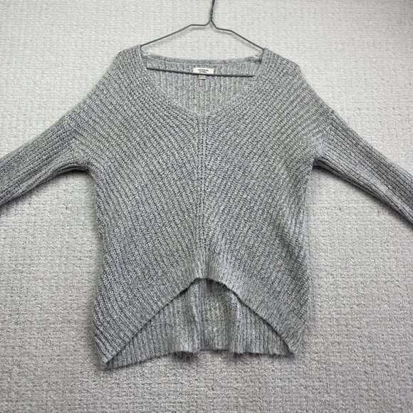 JDY Jacqueline De young Crochet knitted long sleeve Light Grey Jumper Women Sz S - Picture 6 of 15